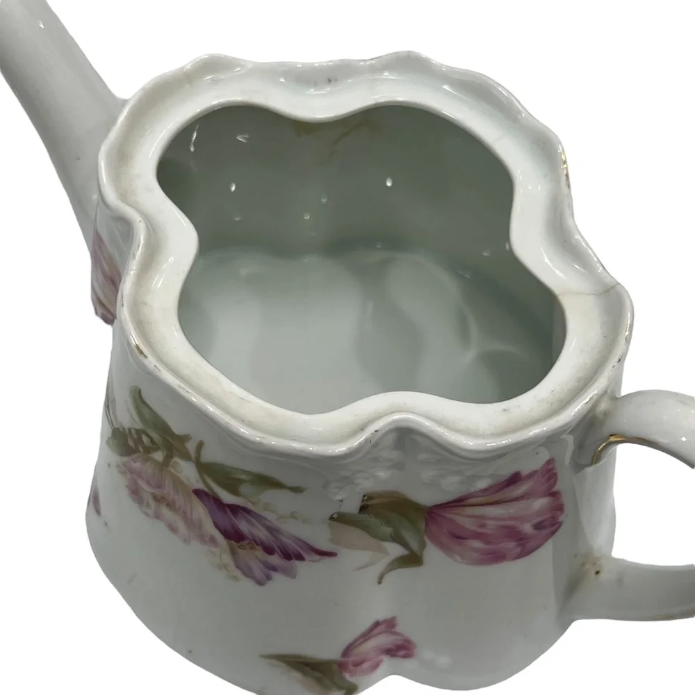 ANTIQUE Z.S.& CO PORZELLANFABRIK ZEH, SCHERZER & CO FLORAL TEAPOT